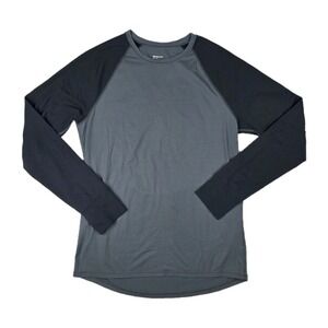 Marmot Shirt Crew Long Sleeve Baselayer Mens Medium Blue Athletic Polyester